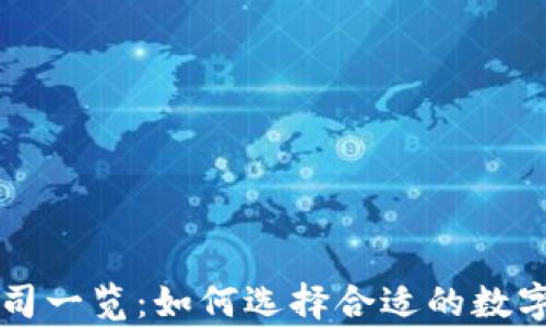 区块链钱包公司一览:如何选择合适的数字资产存储方案